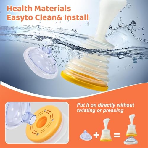 VelloreX Anti-Choking Rescue Device for Kids & Adults with 2 Reusable Masks | High-Pressure Suction Heimlich Assist Tool for Home, School, Office & Travel | Emergency Choking Relief First-Aid Kit for Safe & Quick Airway Clearance (Family Kit -2 Masks – Adult + Child) - Image 5