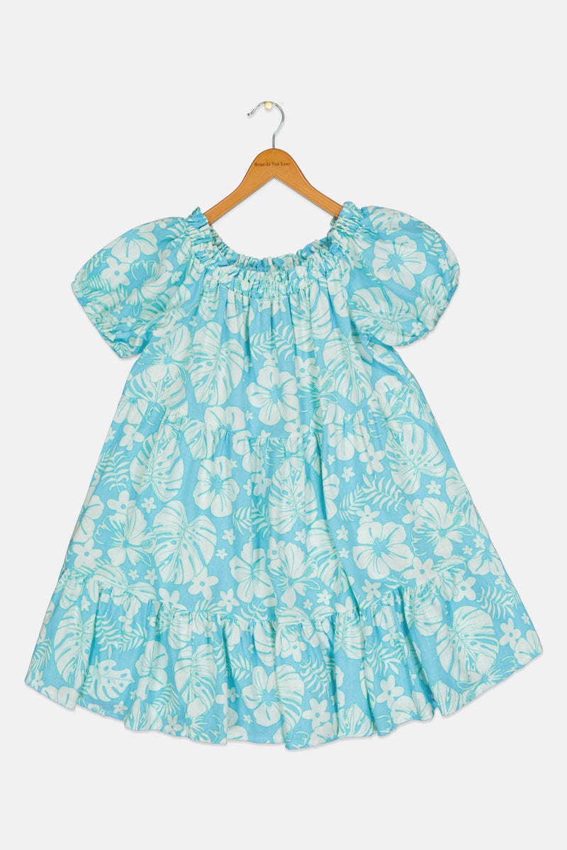 KOTON Kids Girl  Floral Print Dress, Multicolor - Image 1