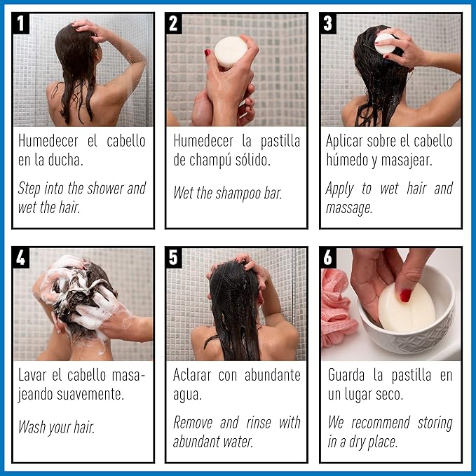 Valquer Laboratorios Valquer 2in1 Solid Repair Shampoo Conditioner Cleanses Nourishes Softens Hair Repairs Hydrates Damaged Brittle Hair with 95 Natural Ingredients 70g