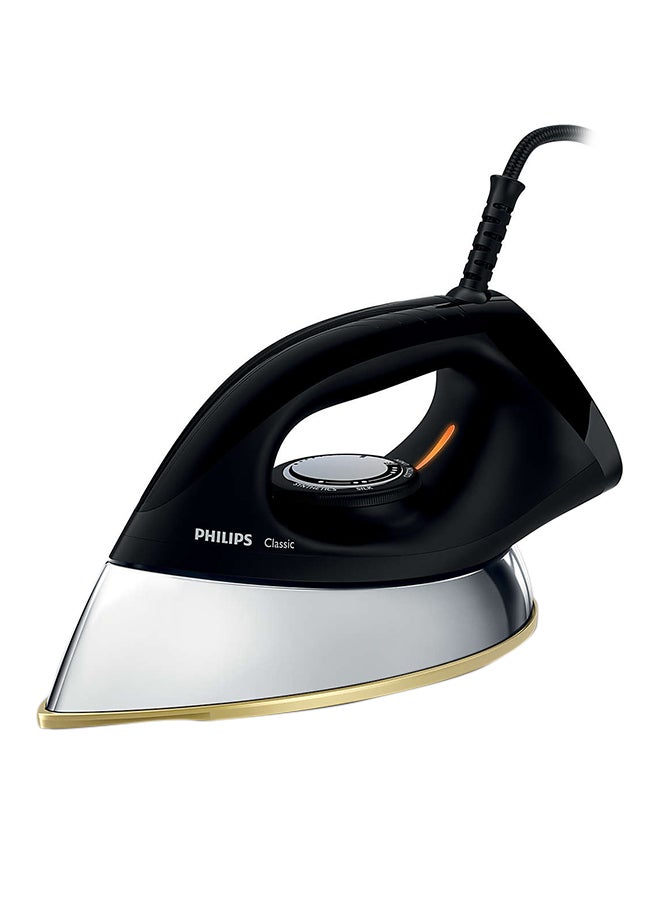 Philips Dry Iron 1200W 1200 W GC188/86 Black/Silver/Gold - Image 1