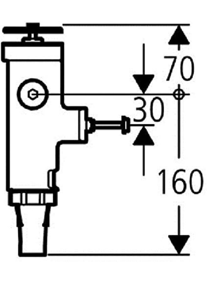GROHE 43996000 | WALL CARRIER TOILET FLUSH VALVE - Image 5
