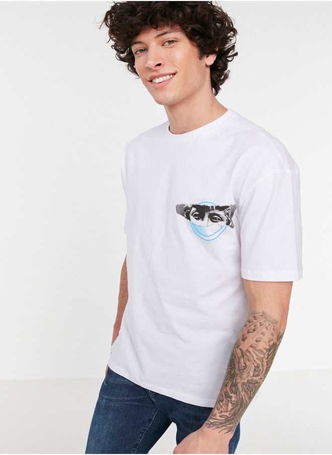 trendyol - Man T-Shirt White - Image 1