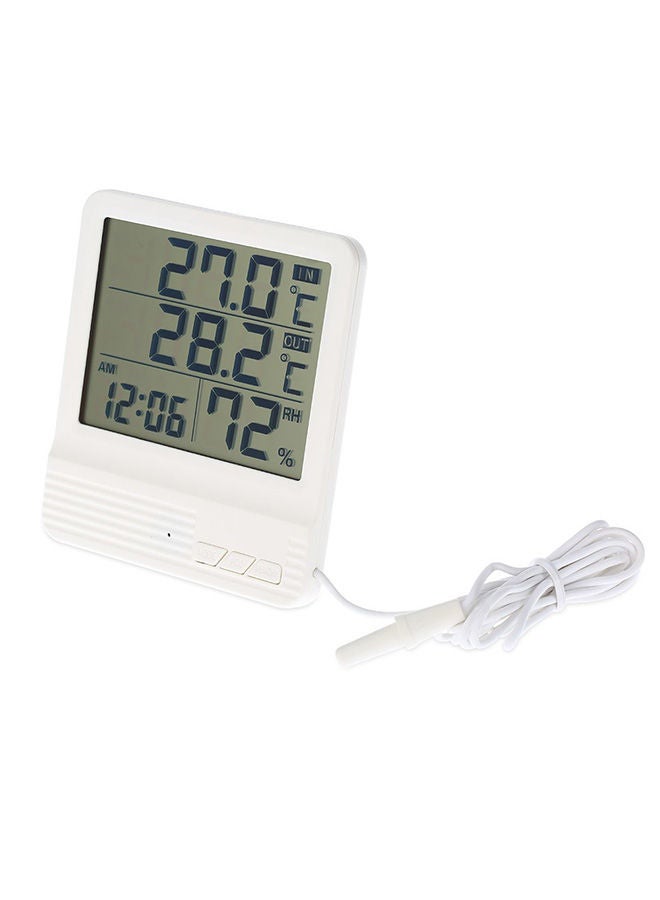 NIBEMINENT LCD Indoor Outdoor Thermometer Hygrometer Temperature - Image 2