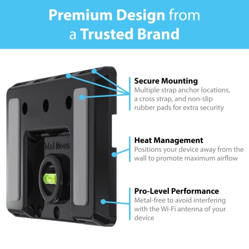 TotalMount Universal Mount for Electronics – Adjustable and Secure Wall Mount for Your Cable Box, Router, Modem, Wi-Fi Devices, DVR, and More - Image 5