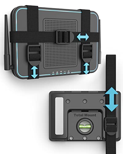 TotalMount Universal Mount for Electronics – Adjustable and Secure Wall Mount for Your Cable Box, Router, Modem, Wi-Fi Devices, DVR, and More - Image 1