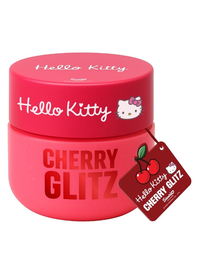 Hello Kitty Slime 65g with mini Charm - Cherry Glitz | Squishy Slime | Creative Fun Ideas | Develops Sensory Skills | Entertaining Toy | Stress Relief Toys for Kids - Image 2