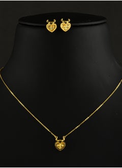 BAFLEH JEWELLERY Inspired by Tradition, Perfected for Comfort – Lightweight 22kt Gold Necklace Set by Bafleh for Graceful Occasions 