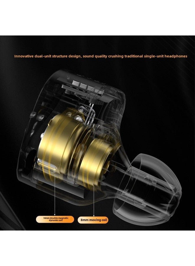 KZ-Castor Adjustable Dual-moving Coil In-ear Headphones Hifi Fever Monitor Live Stage Wired Earplugs-Color:Harman Curve Version Without Wheat  - Image 5