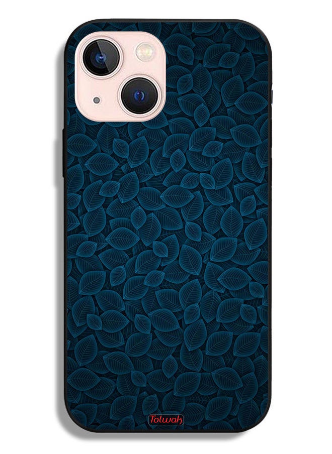 Tolwak Apple iPhone 13 mini Protective Case Digital Art Leaves Pattern  - Image 2