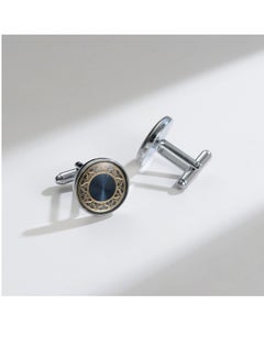 Generic Vintage Patch Copper Cufflinks, Gold-Plated Chrome-Plated Cufflinks For Men's Suits, Business Formal Shirts And Accessories  - Image 1