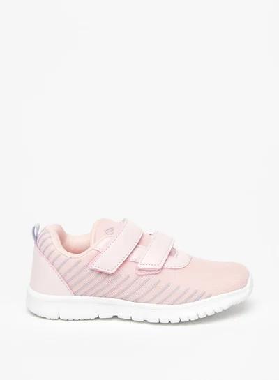 Oaklan by Shoexpress Girls Textured Sports Shoes with Hook and Loop Closure