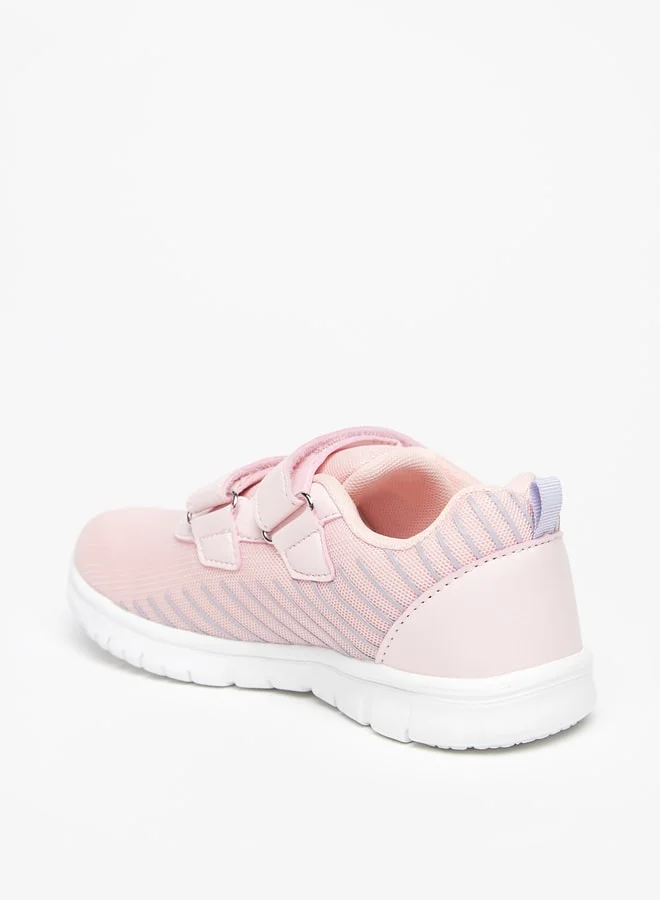 Oaklan by Shoexpress Girls Textured Sports Shoes with Hook and Loop Closure
