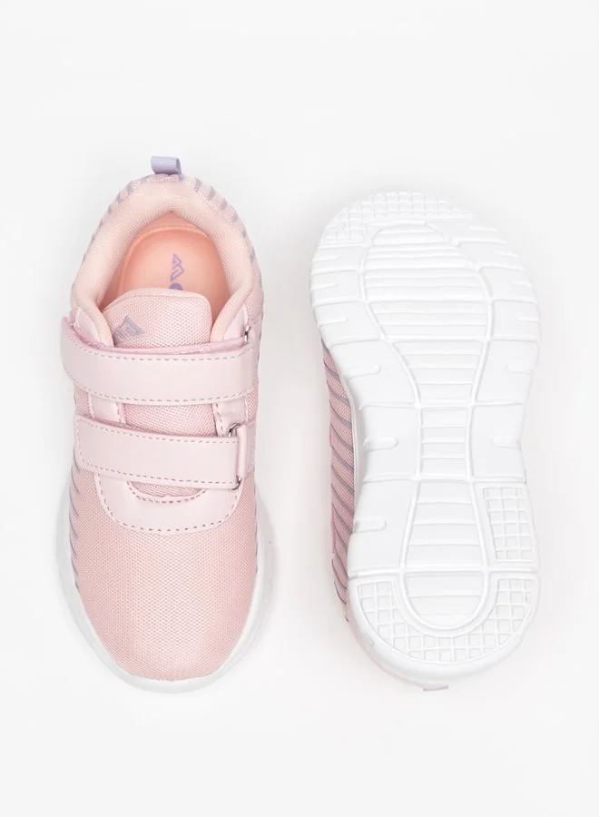 Oaklan by Shoexpress Girls Textured Sports Shoes with Hook and Loop Closure