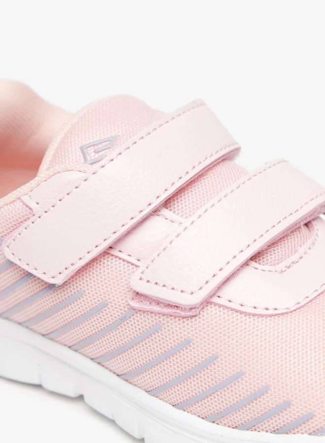 Oaklan by Shoexpress Girls Textured Sports Shoes with Hook and Loop Closure