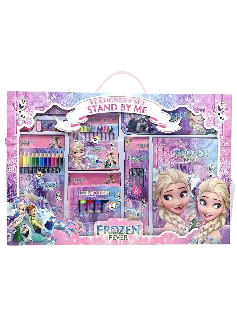 Huitich Frozen Snow Princess Style Stationery Set for Kids – Pink - Image 1