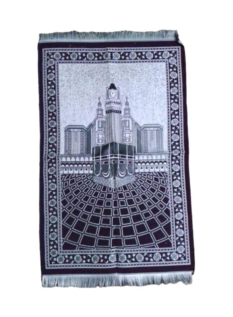 سجادة صلاة قطن لون أسود 