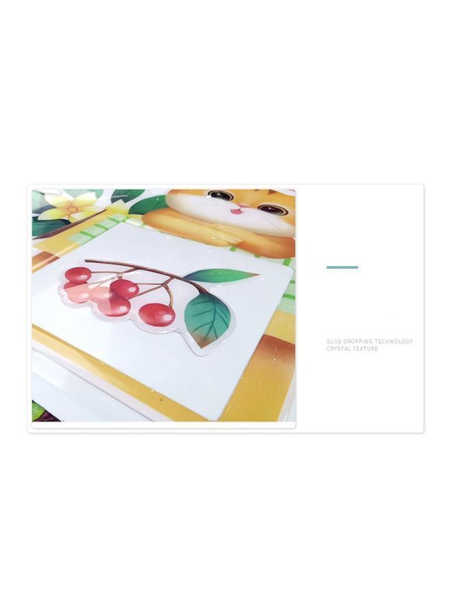 NIBEMINENT 3D Decorative Animal Wall Sticker Green/Yellow/Red 22x27cm - Image 2