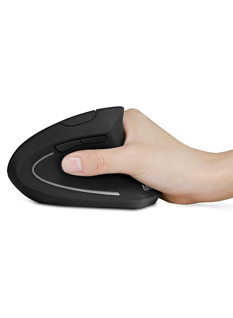 Anker AK-98ANWVM-UBA 2.4G Wireless Vertical Ergonomic Optical Mouse, 800/1200 /1600 DPI, 5 Buttons for Laptop, Desktop, PC, Macbook - - Image 2