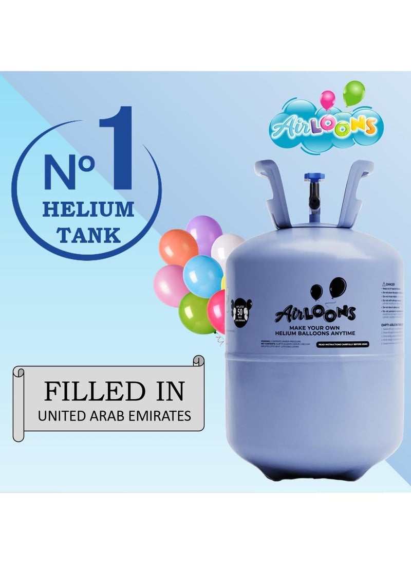 Airloons Airloons Purified Helium Tank - Inflate up to 200 Latex Balloons, 14.9 cu. ft. | Cylinder For Longer Float Time - Perfect for Your Celebrations - Islamic New Year, Back To School  - Image 3