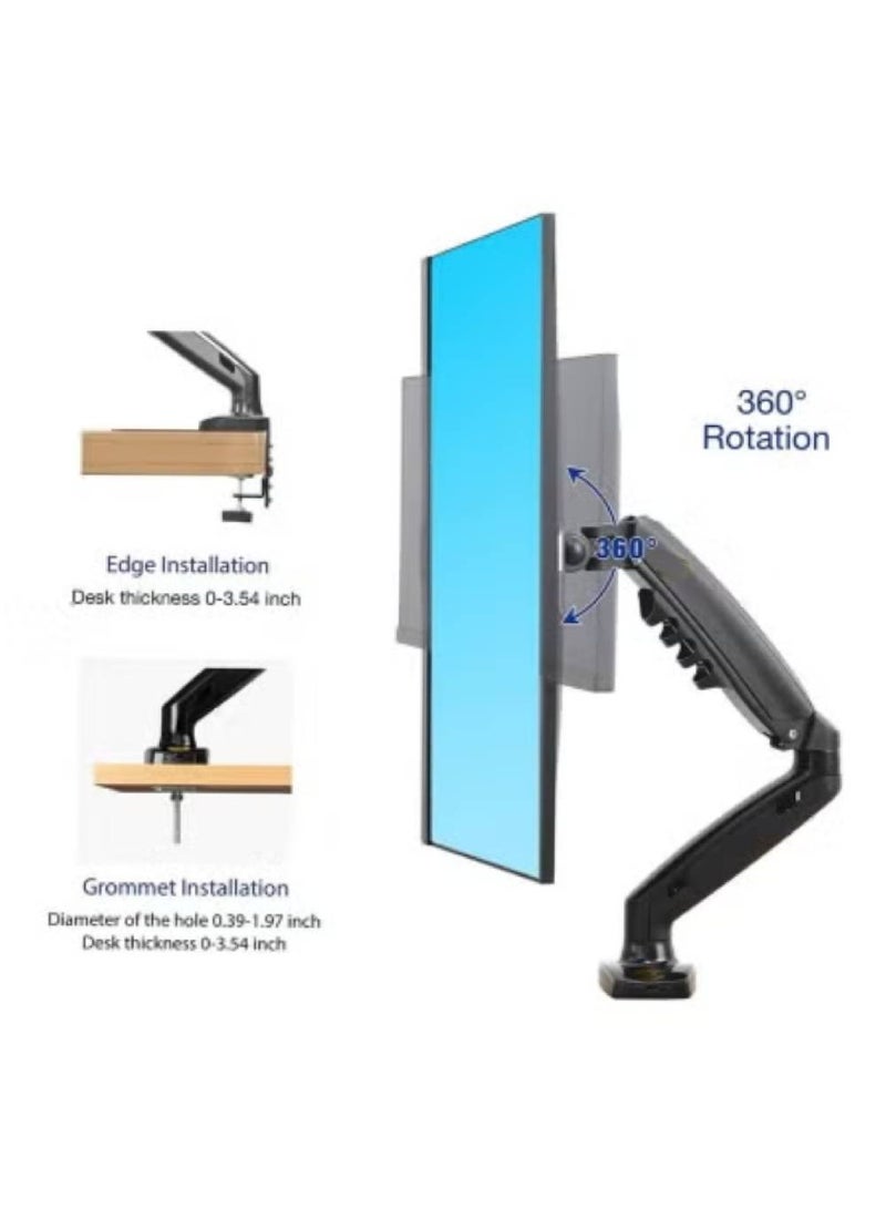 سكيل تك Monitor Desk Mount Stand Full Motion Swivel - Image 3