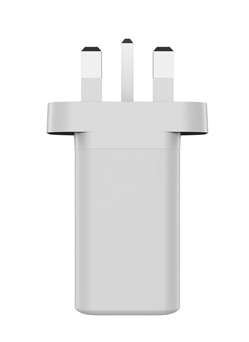 Youque - 3-Port GaN 65W Adapter, USB C to USB C, USB A to USB C Laptop/Mobile Phone/Tablet Fast Charger, Support iPhone 16 Pro Max 40W Super Fast Charging, With 100W Type-C Charging Cable For iPhone 14 Pro Max, iPhone 15 Pro Max, iPhone 16 Pro Max, HUAWEI Pura 70 Pro, Samsung S24 Ultra, and Various Devices White - Image 1