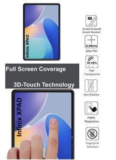 NAFCO Infinix Xpad 11 inch Tempered Glass Screen Protector – High Transparency, Delicate Touch, Anti-Explosion, Smooth Arc Edges, Easy Installation, Screen Protector for Infinix Xpad 11 inch  - Image 4