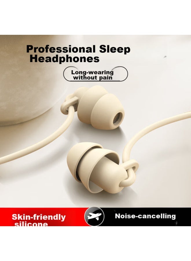 Bkayp Wired Sleep Headphones With Type-c Interface, In-ear, Asmr, Noise-cancelling, Soft Earphones, Side Sleeping, Ear-friendly, Sleep-specific, Anti-snoring, Suitable For Huawei And Xiaomi - Image 1