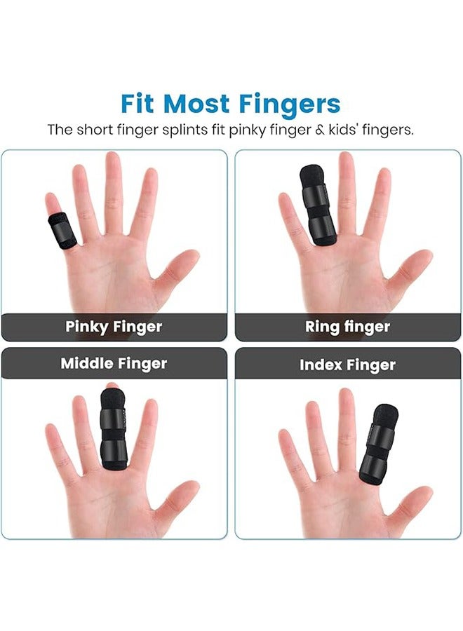 Ocean Finger Splint, Set of 2 Trigger Finger Brace with 10 Nylon Sleeves for Finger Pain Relief and Sport Injuries, Swelling Tendon Release Relieving Finger Stiffness and Sprained Knuckles  - Image 4