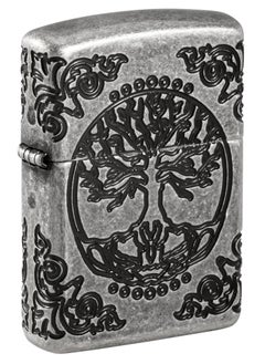 Zippo 29670 28973 Tree Of Life Armor Antique Silver Windproof Lighter  - Image 1