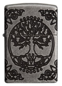 Zippo 29670 28973 Tree Of Life Armor Antique Silver Windproof Lighter  - Image 2