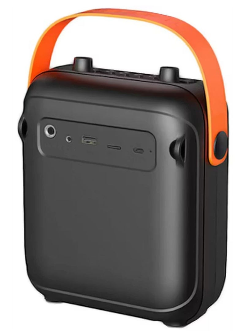 Monster - MFS 1 Bluetooth Speaker, Up to 3.5 Hours Charging Time, Bluetooth 5.3, 10m Transmission Range - Black\ Orange - Image 1
