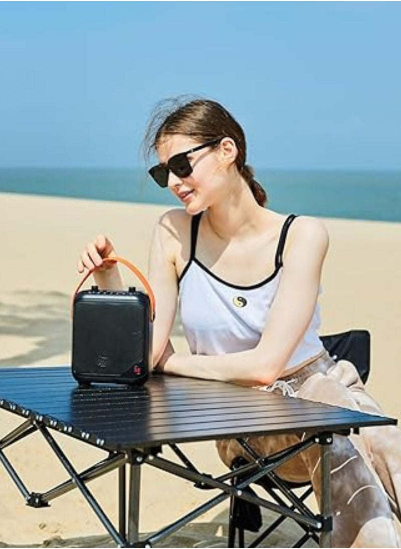 Monster - MFS 1 Bluetooth Speaker, Up to 3.5 Hours Charging Time, Bluetooth 5.3, 10m Transmission Range - Black\ Orange - Image 1