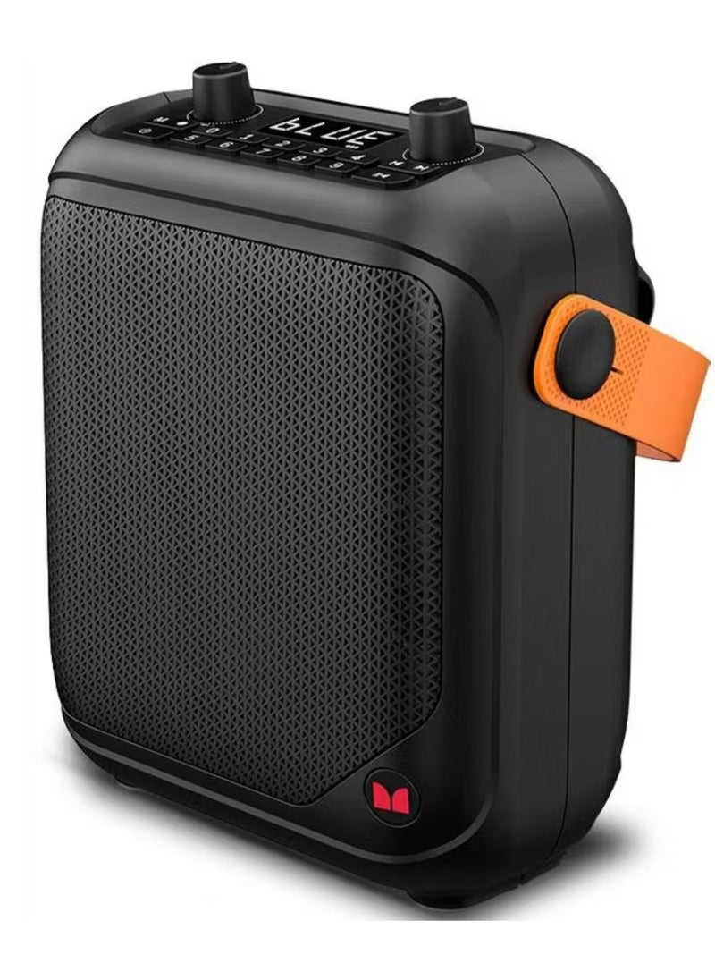 Monster - MFS 1 Bluetooth Speaker, Up to 3.5 Hours Charging Time, Bluetooth 5.3, 10m Transmission Range - Black\ Orange - Image 1