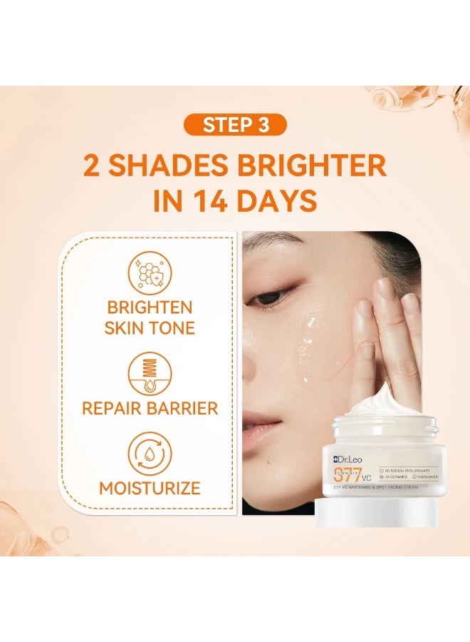 دكتور ليو د. ليو كريم العزل متعدد الفعالية (30غ)، كريم التفتيح وإزالة البقع 377 VC (50غ)، وسيروم التفتيح وإزالة البقع 377 VC (30مل) - Image 5