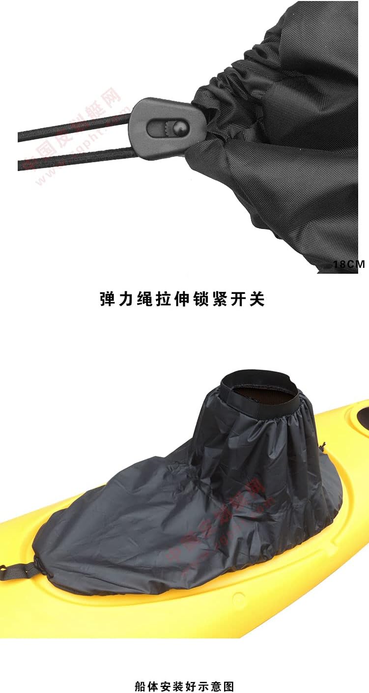 METER STAR Kayak Waterproof Skirt, Nylon Kayak Spray Skirts Kayak Skirt Cover Kayak Skirt,Universal Waterproof Cover Canoe Spray Skirt and Kayak Wave Apron Water Sports Accessories - Image 5
