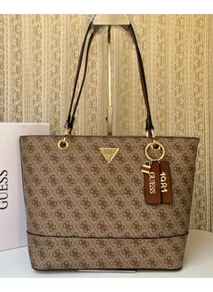 GUESS Women's Printed Large-capacity Handbag 38×27×12cm 