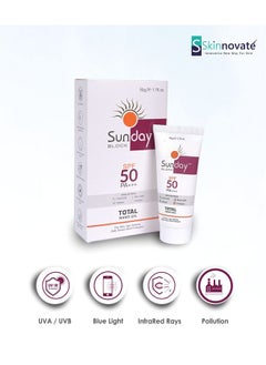 Generic Skinnovate Sunday Block Total Nano Gel Sunscreen Spf 50 & Pa+++ For Normal To Oily Skin Prevents Tanning & Pigmentation Protects Skin From Uva Uvb Infrared Rays & Visible Light (Pack Of 1 50Gm)  - Image 3