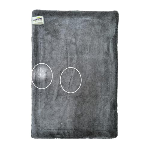 SOFTSPUN Microfiber Export Rejected Cloths, Going Cheap! 1 pcs 40X60 cms 1600 GSM Grey! Thick LintStreak Free Multipurpose Cloths for Car Bike Cleaning Polishing Washing & Detailing. - Image 2