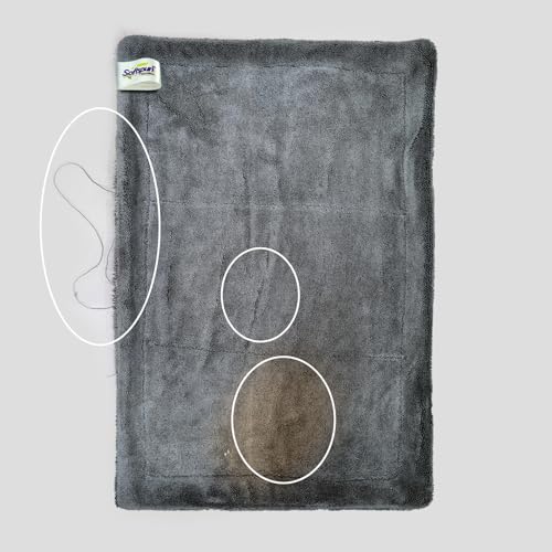 SOFTSPUN Microfiber Export Rejected Cloths, Going Cheap! 1 pcs 40X60 cms 1600 GSM Grey! Thick LintStreak Free Multipurpose Cloths for Car Bike Cleaning Polishing Washing & Detailing. - Image 3