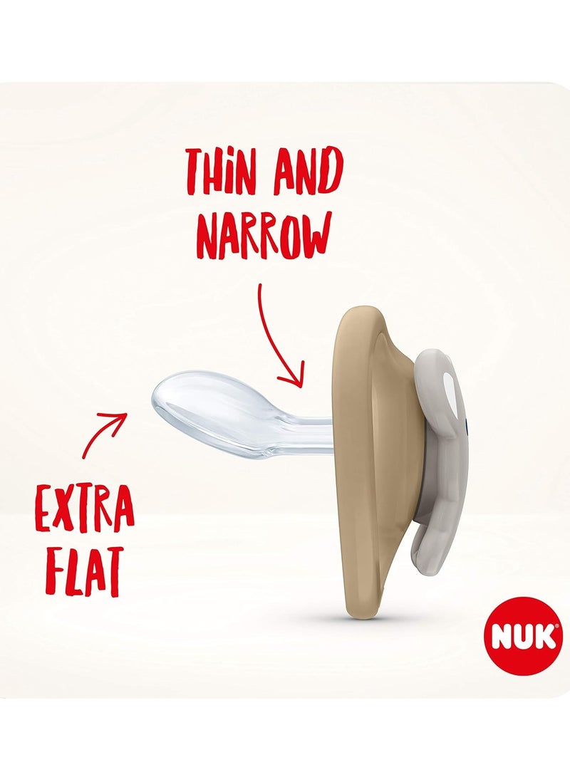 نوك لهاية سيليكون لتقويم الأسنان من نوك سبيس خالية من مادة BPA للقطط والبطريق، عبوة من قطعتين - Image 4