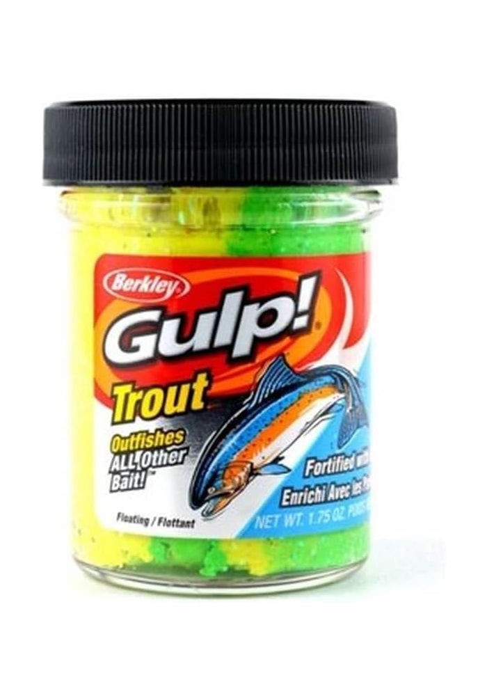 Berkley Gulp! Trout Dough - Rainbow Candy Flavor, 1.75 oz - Image 1
