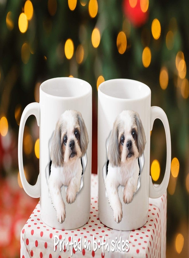 Winston Bear Winston & Bear Curious Shih Tzu Mug – Shih Tzu Ceramic Coffee Mug - Perfect Shih Tzu Gifts - Funny Cute Shih Tzu Dog Coffee Mug for Dog Lovers and Owners (15oz) - Image 5