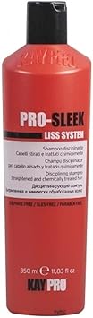 LA ROSA KEPRO كاي برو نظام لليس PROSLEEK شامبو تأديبي للشعر المستقيم والمعالج كيميائياً 350 مل - Image 1
