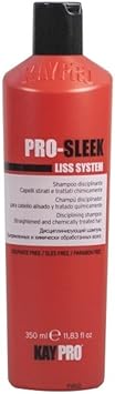 LA ROSA KEPRO كاي برو نظام لليس PROSLEEK شامبو تأديبي للشعر المستقيم والمعالج كيميائياً 350 مل - Image 3