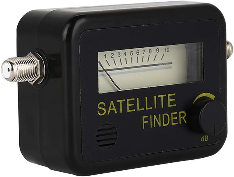 Portable Satellite Finder with Illuminated Display, Lightweight Signal Meter for Home Dish Alignment, ABSMetal, Black/Yellow - Image 2