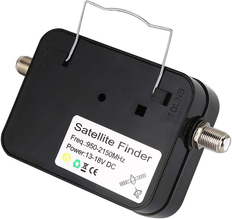 Portable Satellite Finder with Illuminated Display, Lightweight Signal Meter for Home Dish Alignment, ABSMetal, Black/Yellow - Image 3