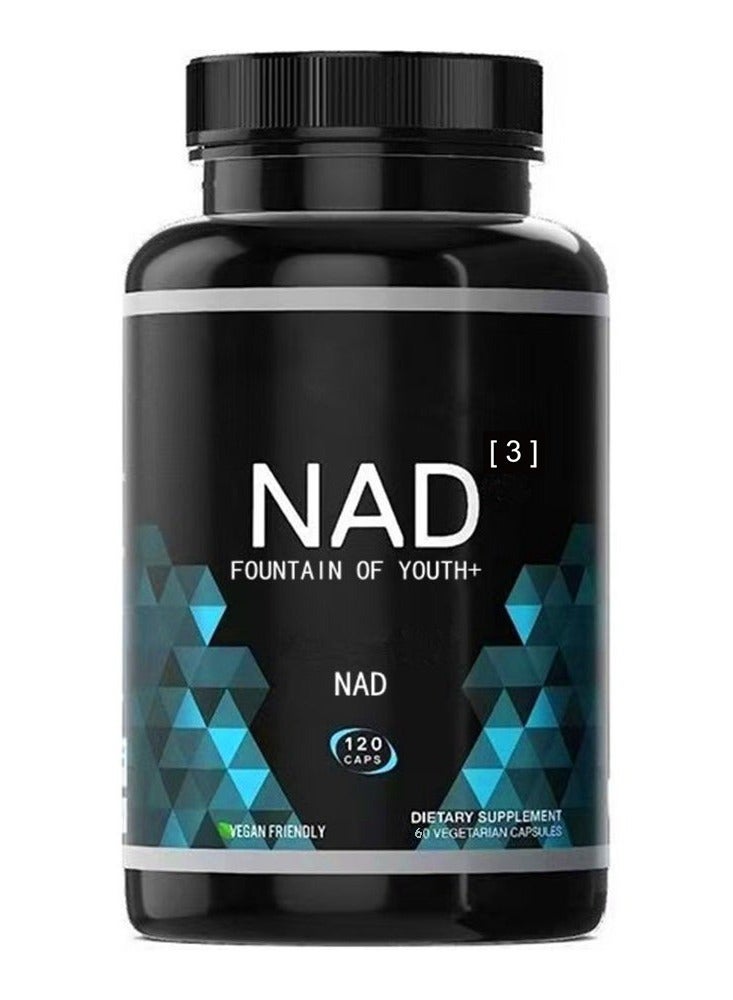 NAD Booster Value Size 2 Month Supply Clinically Proven Independently Tested Metabolic Repair 312 mg per Serving 120 Capsules - Image 1