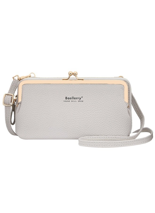 baellerry Mobile Phone Bag for Women Fashion Bag Zipper Shoulder Bag Skew Straddle Purse Zipper Purse for Women  - Image 1