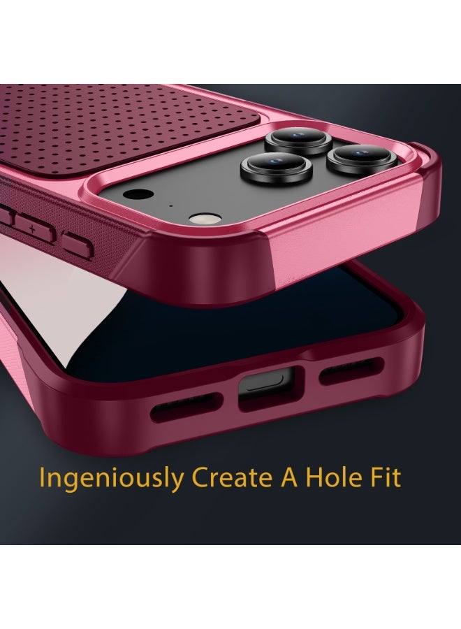 ‌زيكسينغ iPhone 17 Pro Max Case 2025 Military Grade Magnetic Protection Slim Builtin Stand Shockproof Cover Compatible with MagSafe - Image 3