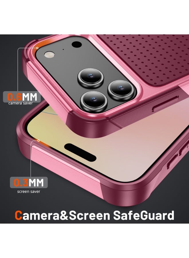‌زيكسينغ iPhone 17 Pro Max Case 2025 Military Grade Magnetic Protection Slim Builtin Stand Shockproof Cover Compatible with MagSafe - Image 2